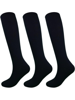 Fitliva Knee High Long Sports Socks Unisex Multicolor 3/6/12 Pairs