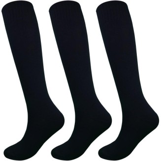 Fitliva Knee High Long Sports Socks Unisex Multicolor 3/6/12 Pairs